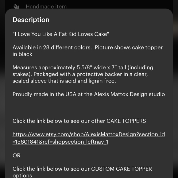 Cake Topper - Picture 2 of 3